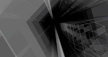 soyut mimari duvar kağıdı tasarımı, dijital konsept arkaplan