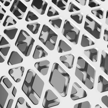 Mimari sanat konseptinde soyut çizgiler, minimum geometrik şekiller. 