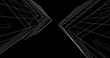 soyut mimari duvar kağıdı tasarımı, dijital konsept arkaplan