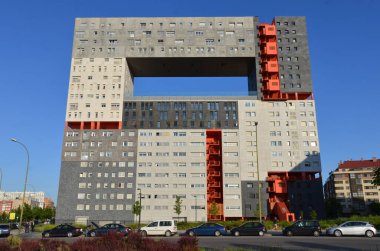 Mimari sanat konseptinde soyut çizgiler, minimum geometrik şekiller. 