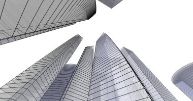 soyut mimari duvar kağıdı tasarımı, dijital konsept arkaplan