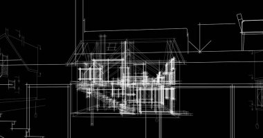 minimal geometrik şekiller, mimari çizgiler