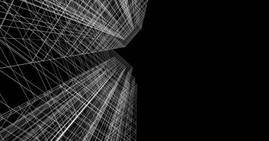 soyut mimari duvar kağıdı tasarımı, dijital konsept arkaplan