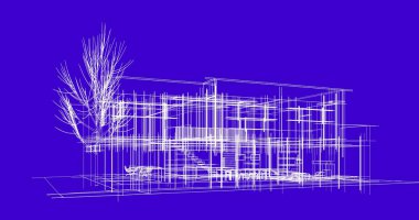soyut mimari duvar kağıdı tasarımı, dijital konsept arkaplan