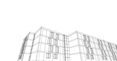 soyut mimari duvar kağıdı tasarımı, dijital konsept arkaplan