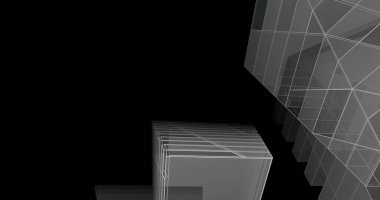 soyut mimari duvar kağıdı tasarımı, dijital konsept arkaplan