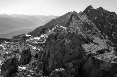 Dağların manzarası, doğa arkaplanı