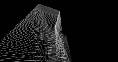 soyut mimari duvar kağıdı tasarımı, dijital konsept arkaplan