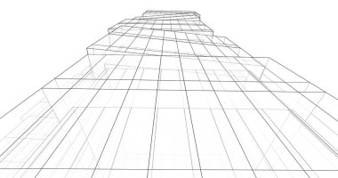 soyut mimari duvar kağıdı tasarımı, dijital konsept arkaplan