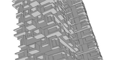 soyut mimari duvar kağıdı tasarımı, dijital konsept arkaplan