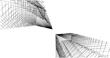 soyut mimari duvar kağıdı tasarımı, dijital konsept arkaplan