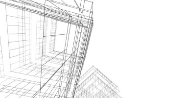 soyut mimari duvar kağıdı tasarımı, dijital konsept arkaplan