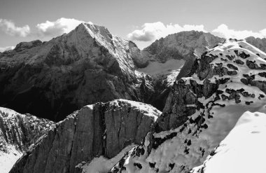 Alp manzarası, güzel dağlar.