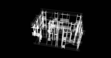 soyut mimari duvar kağıdı tasarımı, dijital konsept arkaplan