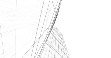 soyut mimari duvar kağıdı tasarımı, dijital konsept arkaplan