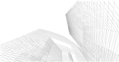 soyut mimari duvar kağıdı tasarımı, dijital konsept arkaplan