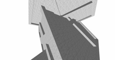 minimal geometrik şekiller, mimari çizgiler