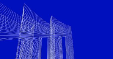 soyut mimari duvar kağıdı tasarımı, dijital konsept arkaplan