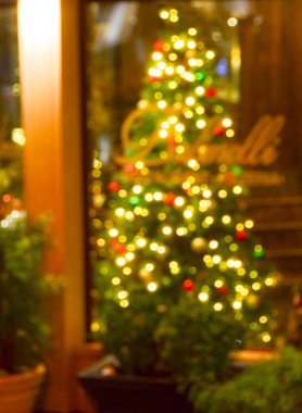 Bulanık soyut ışıklar gece şehrin arka planı