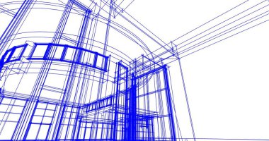 soyut mimari duvar kağıdı tasarımı, dijital konsept arkaplan