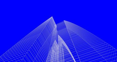 soyut mimari duvar kağıdı tasarımı, dijital konsept arkaplan