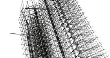 soyut mimari duvar kağıdı tasarımı, dijital konsept arkaplan