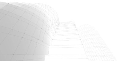 soyut mimari duvar kağıdı tasarımı, dijital konsept arkaplan