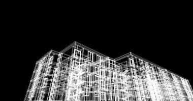 soyut mimari duvar kağıdı tasarımı, dijital konsept arkaplan