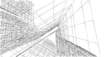 soyut mimari duvar kağıdı tasarımı, dijital konsept arkaplan