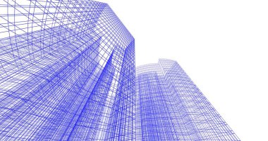 soyut mimari duvar kağıdı tasarımı, dijital konsept arkaplan