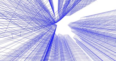 soyut mimari duvar kağıdı tasarımı, dijital konsept arkaplan
