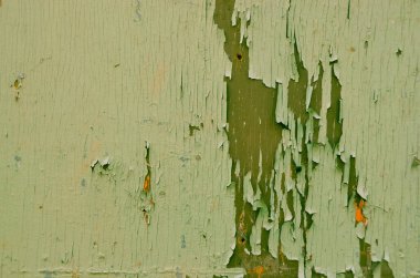 Grunge duvar kağıdı, kırık boyalı kırsal ahşap yüzey.