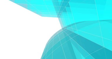 Mimari sanat konseptinde soyut çizgiler, minimum geometrik şekiller. 