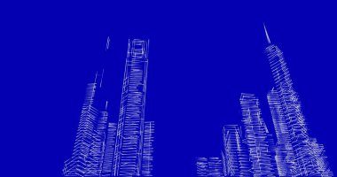 soyut mimari duvar kağıdı tasarımı, dijital konsept arkaplan