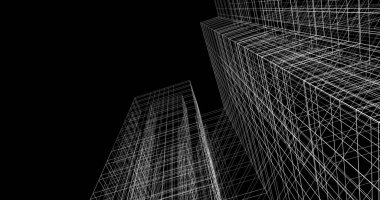 soyut mimari duvar kağıdı tasarımı, dijital konsept arkaplan