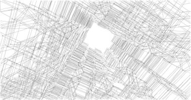 soyut mimari duvar kağıdı tasarımı, dijital konsept arkaplan