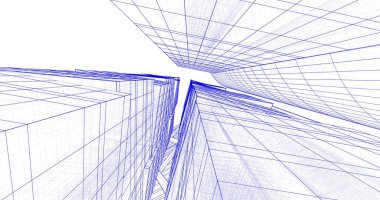 soyut mimari duvar kağıdı tasarımı, dijital konsept arkaplan