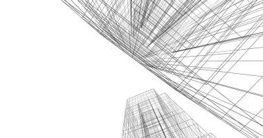 soyut mimari duvar kağıdı tasarımı, dijital konsept arkaplan