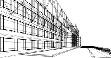 soyut mimari duvar kağıdı tasarımı, dijital konsept arkaplan