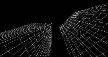 soyut mimari duvar kağıdı tasarımı, dijital konsept arkaplan