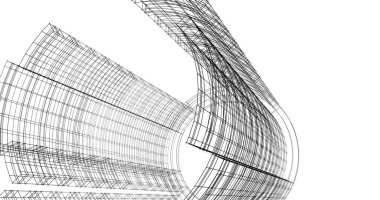 soyut mimari duvar kağıdı tasarımı, dijital konsept arkaplan