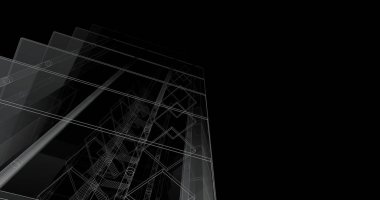 soyut mimari duvar kağıdı tasarımı, dijital konsept arkaplan