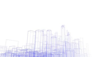 soyut mimari duvar kağıdı tasarımı, dijital konsept arkaplan