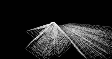 soyut mimari duvar kağıdı tasarımı, dijital konsept arkaplan