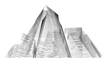 soyut mimari duvar kağıdı tasarımı, dijital konsept arkaplan