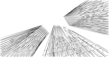 soyut mimari duvar kağıdı tasarımı, dijital konsept arkaplan