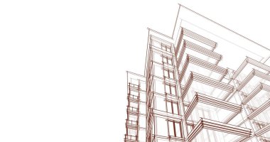 soyut mimari duvar kağıdı tasarımı, dijital konsept arkaplan