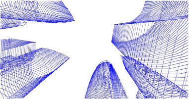 soyut mimari duvar kağıdı tasarımı, dijital konsept arkaplan