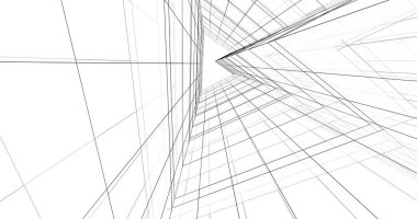 soyut mimari duvar kağıdı tasarımı, dijital konsept arkaplan