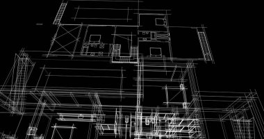 soyut mimari duvar kağıdı tasarımı, dijital konsept arkaplan